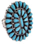 Turquoise Sterling Silver Jewelry Southwest Ring Size 8-3/4 AW64535